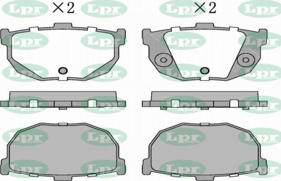 LPR-CN 05P1819 - Brake Pad Set, disc brake car-mod.net