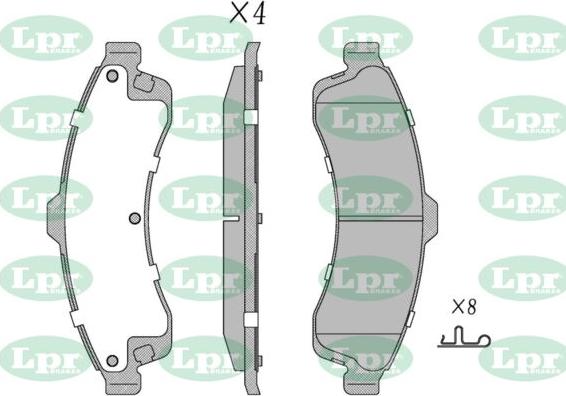LPR-CN 05P2098 - Brake Pad Set, disc brake car-mod.net