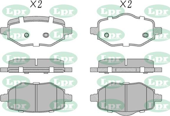 LPR-CN 05P5520 - Brake Pad Set, disc brake car-mod.net
