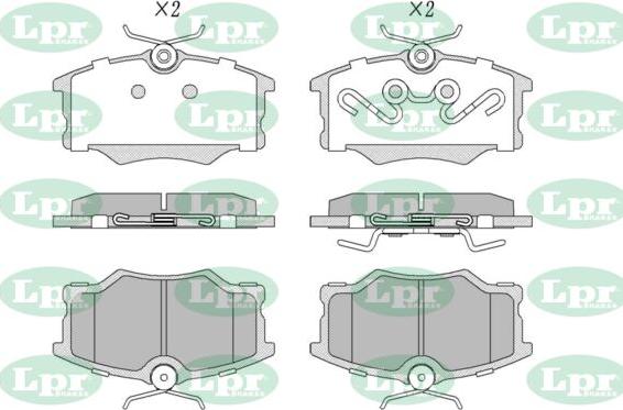 LPR-CN 05P762 - Brake Pad Set, disc brake car-mod.net