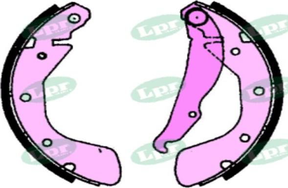 LPR-CN 06800 - Drum Brake Shoe Set car-mod.net