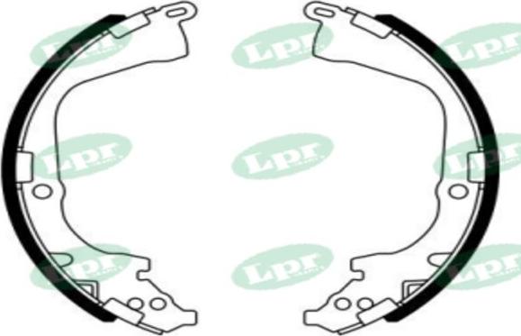 LPR-CN 01011 - Drum Brake Shoe Set car-mod.net