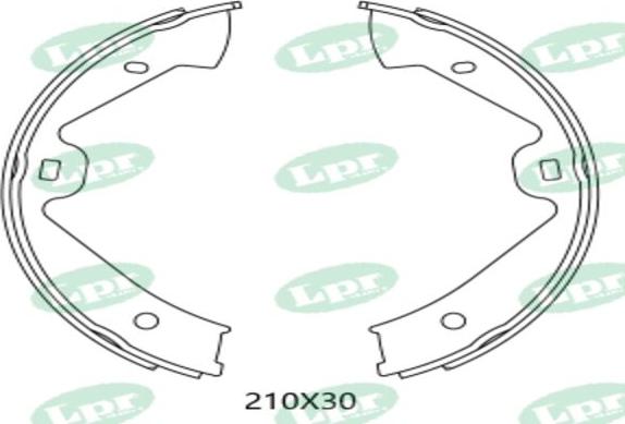 LPR-CN 01085 - Drum Brake Shoe Set car-mod.net