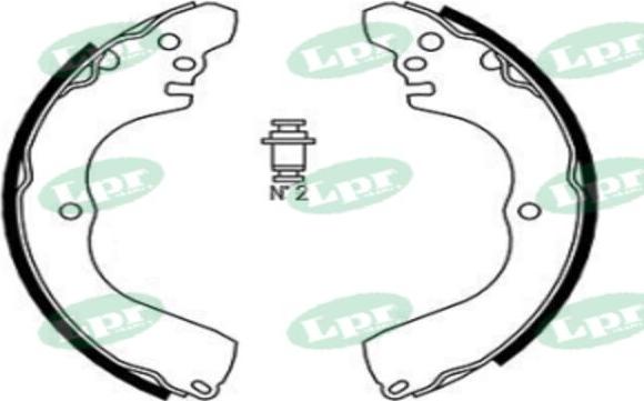 LPR-CN 01026 - Drum Brake Shoe Set car-mod.net