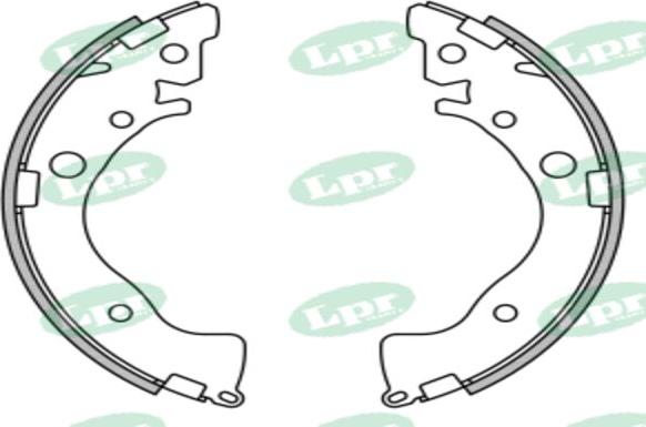LPR-CN 01079 - Drum Brake Shoe Set car-mod.net