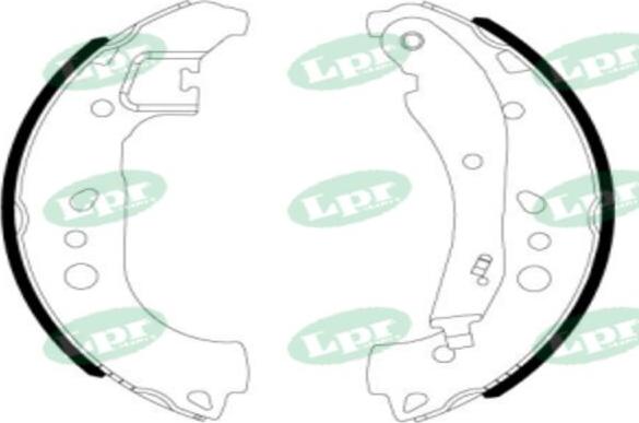 LPR-CN 01197 - Drum Brake Shoe Set car-mod.net