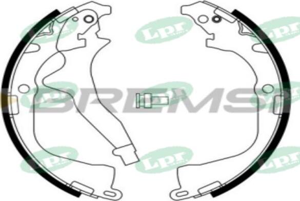 LPR-CN 01134 - Drum Brake Shoe Set car-mod.net