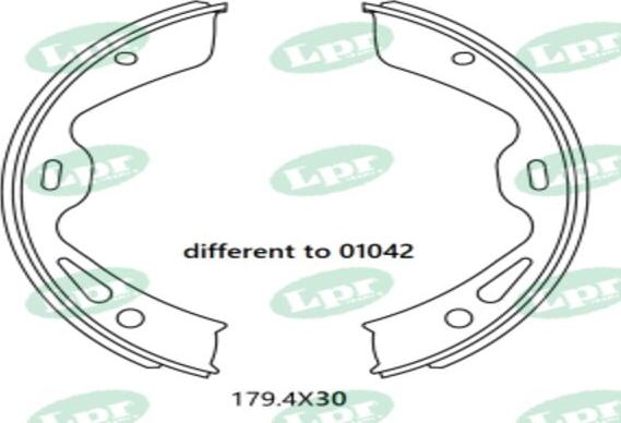 LPR-CN 01235 - Drum Brake Shoe Set car-mod.net