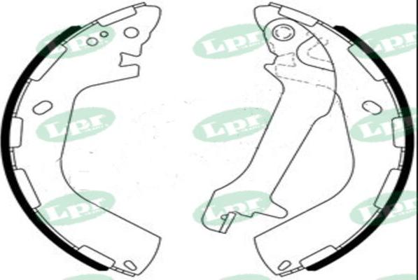 LPR-CN 01225 - Drum Brake Shoe Set car-mod.net
