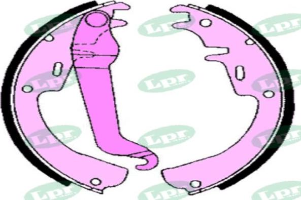 LPR-CN 02540 - Drum Brake Shoe Set car-mod.net
