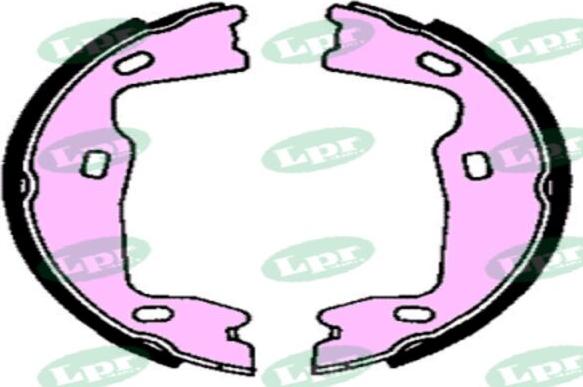 LPR-CN 02570 - Drum Brake Shoe Set car-mod.net