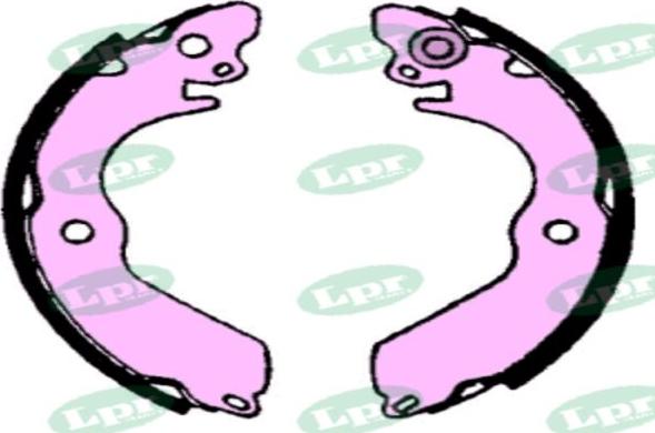 LPR-CN 07020 - Drum Brake Shoe Set car-mod.net
