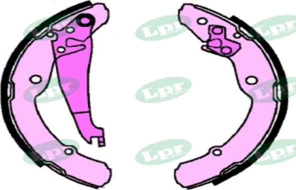 LPR-CN 07300 - Drum Brake Shoe Set car-mod.net