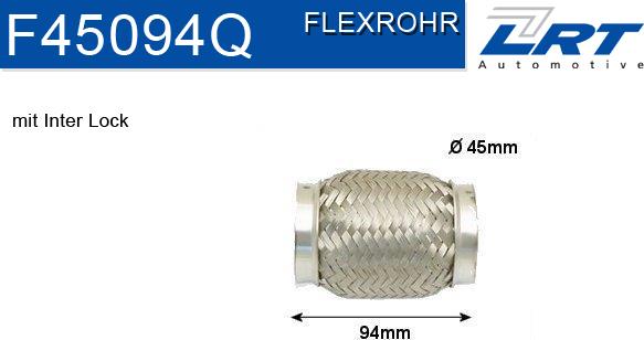 LRT F45094Q - Flex Hose, exhaust system car-mod.net
