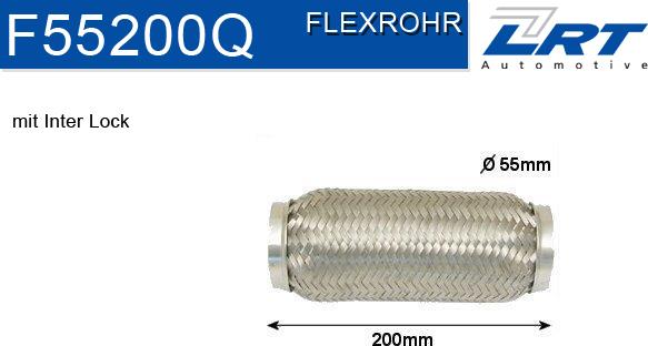 LRT F55200Q - Flex Hose, exhaust system car-mod.net