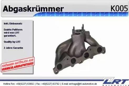 LRT K005 - Manifold, exhaust system car-mod.net