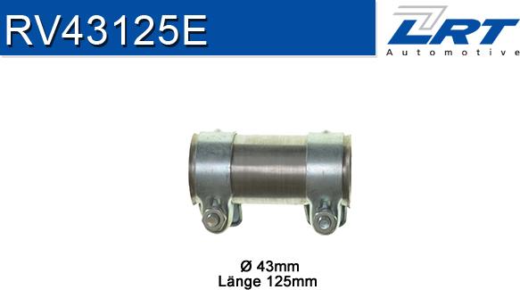 LRT RV43125E - Pipe Connector, exhaust system car-mod.net