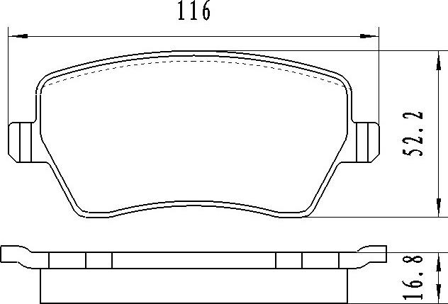 LTP 210032 - Brake Pad Set, disc brake car-mod.net