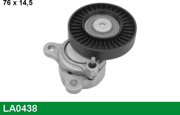 LUCAS LA0438 - Belt Tensioner, v-ribbed belt car-mod.net