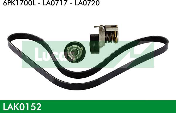 LUCAS LAK0152 - V-Ribbed Belt Set car-mod.net