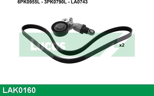 LUCAS LAK0160 - V-Ribbed Belt Set car-mod.net