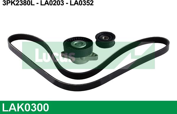 LUCAS LAK0300 - V-Ribbed Belt Set car-mod.net
