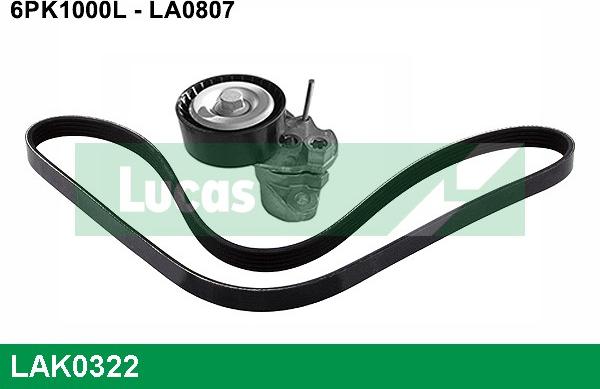 LUCAS LAK0322 - V-Ribbed Belt Set car-mod.net