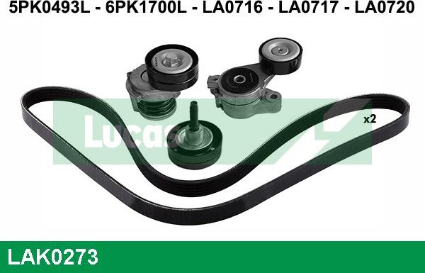 LUCAS LAK0273 - V-Ribbed Belt Set car-mod.net