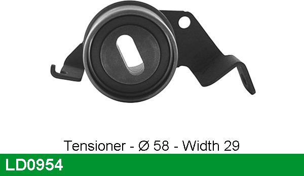 LUCAS LD0954 - Tensioner Pulley, timing belt car-mod.net