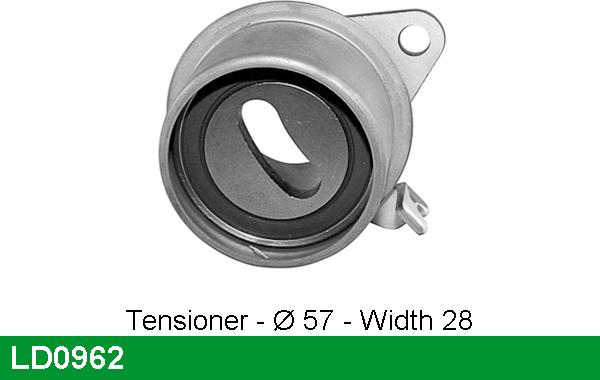 LUCAS LD0962 - Tensioner Pulley, timing belt car-mod.net