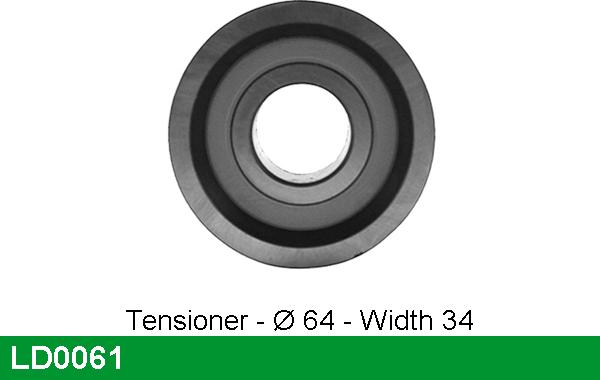 LUCAS LD0061 - Tensioner Pulley, timing belt car-mod.net