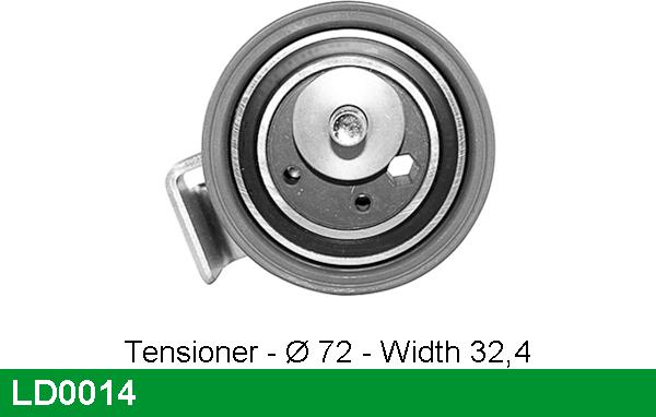 LUCAS LD0014 - Tensioner Pulley, timing belt car-mod.net