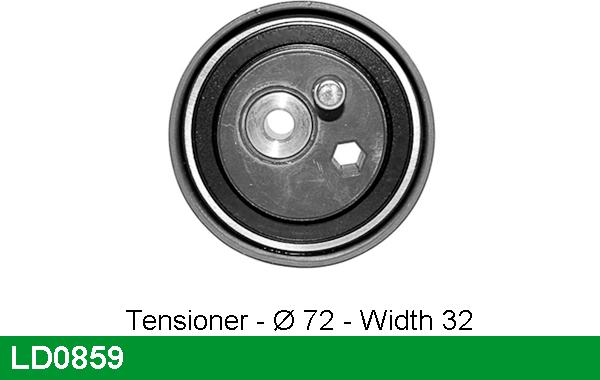LUCAS LD0859 - Tensioner Pulley, timing belt car-mod.net