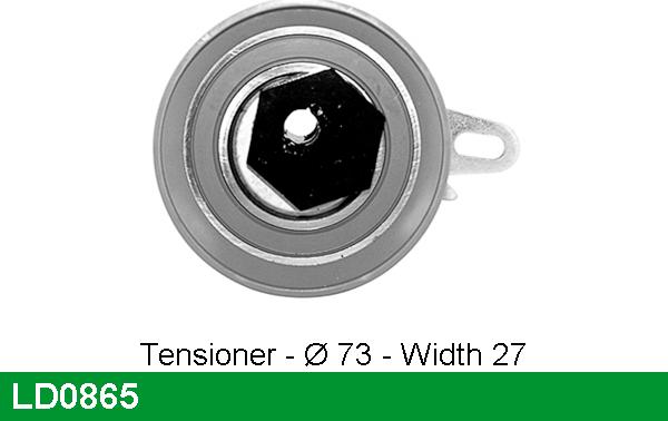 LUCAS LD0865 - Tensioner Pulley, timing belt car-mod.net