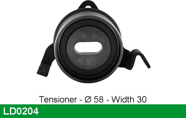 LUCAS LD0204 - Tensioner Pulley, timing belt car-mod.net