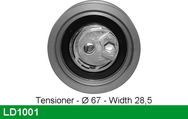 LUCAS LD1001 - Tensioner Pulley, timing belt car-mod.net