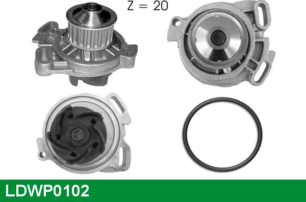 LUCAS LDWP0102 - Water Pump car-mod.net