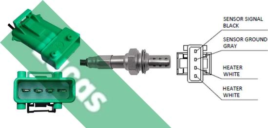 LUCAS LEB4012 - Oxygen, Lambda Sensor car-mod.net