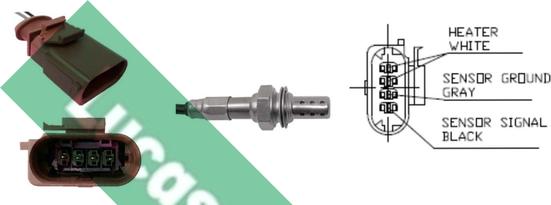 LUCAS LEB5488 - Oxygen, Lambda Sensor car-mod.net