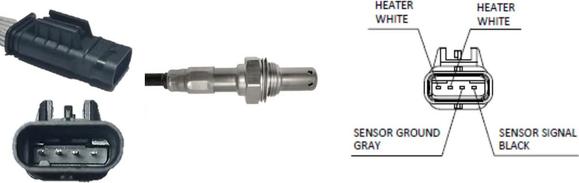 LUCAS LEB5539 - Oxygen, Lambda Sensor car-mod.net