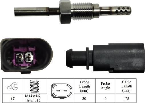LUCAS LGS7148 - Sensor of exhaust gas Temperature car-mod.net