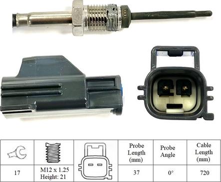 LUCAS LGS7160 - Sensor of exhaust gas Temperature car-mod.net