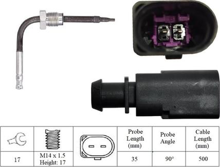 LUCAS LGS7275 - Sensor of exhaust gas Temperature car-mod.net