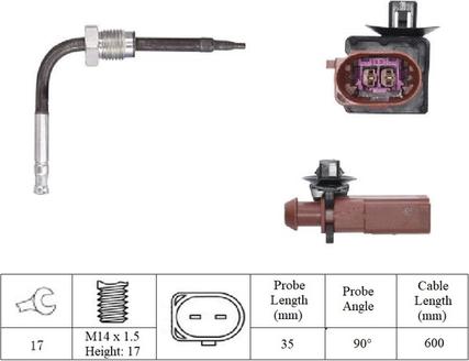LUCAS LGS7276 - Sensor of exhaust gas Temperature car-mod.net