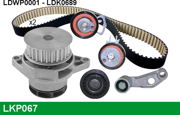 LUCAS LKP067 - Water Pump & Timing Belt Set car-mod.net