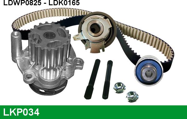 LUCAS LKP034 - Water Pump & Timing Belt Set car-mod.net