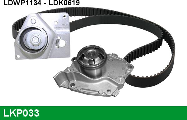 LUCAS LKP033 - Water Pump & Timing Belt Set car-mod.net