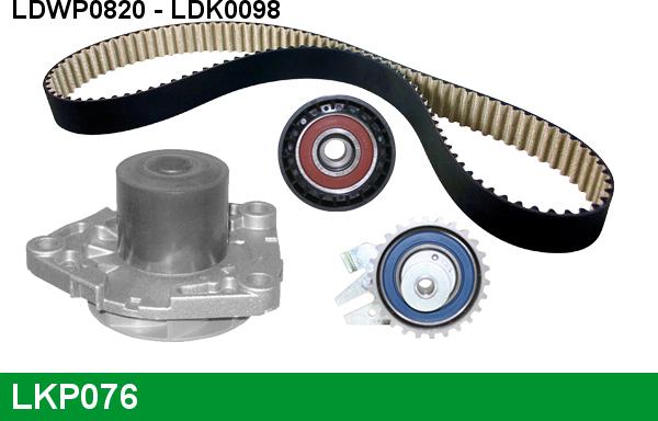 LUCAS LKP076 - Water Pump & Timing Belt Set car-mod.net
