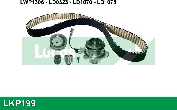 LUCAS LKP199 - Water Pump & Timing Belt Set car-mod.net