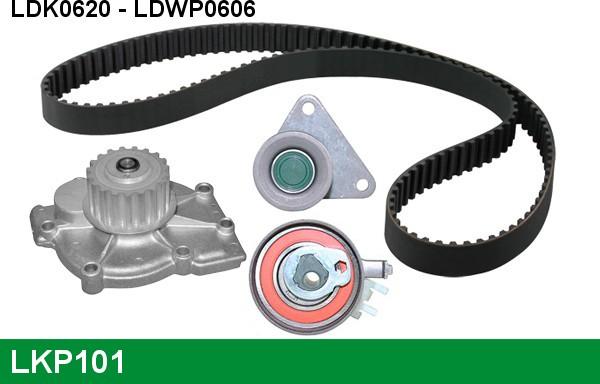 LUCAS LKP101 - Water Pump & Timing Belt Set car-mod.net